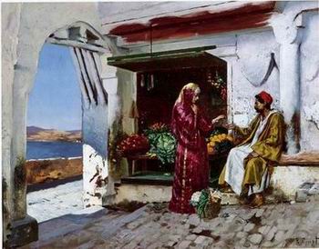 Arab or Arabic people and life. Orientalism oil paintings 136
